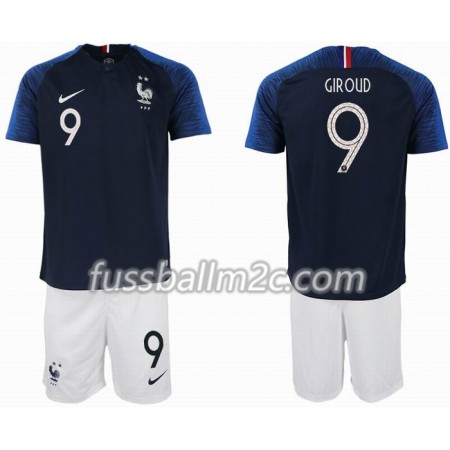 Fußballtrikots Frankreich GIROUD 9 2 star Kinder Heim Trikotsatz WM 2018